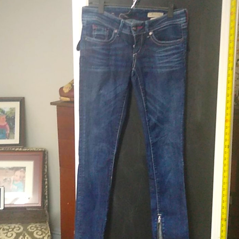 H & M super slim jeans with zipper ankle